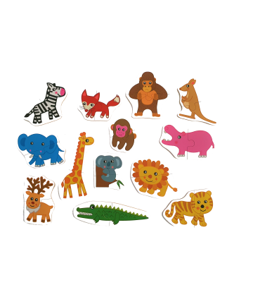 Puzzle 13 en 1 Animales del Bosque 2pcs/puzle